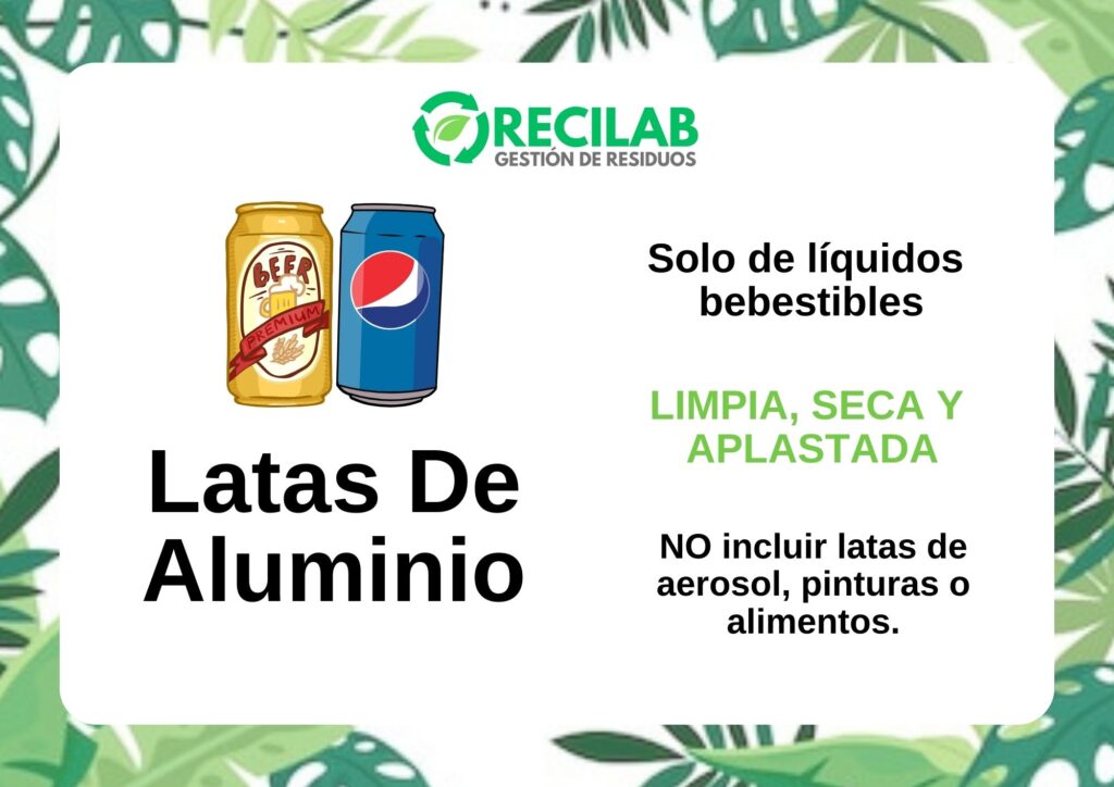 reciclar latas de aluminio